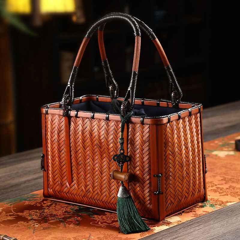 Styling a Coastal Grandmother Look with Our Artisan Woven Bamboo Purse